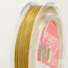 Alambre para Ensartar Perlas Japonesas, Alambre de Acero Chapado en Oro para Collares y Pulseras de Joyería, Accesorios DIY Chapados en Oro de 14K, Alambre Especial para Ensartar Perlas