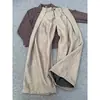 Pantalones de corte A arrugados y curvos con caída, pantalones casuales rectos para hombre, pantalones para hombre estilo old money