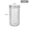 Frascos de Mason Transfronterizos, Tarros Transparentes de Vidrio para Miel y Caviar, Botellas de Empaque Sellado, Frascos Sellados, Botellas Vacías Listas para Usar