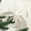 2026 Novos Enfeites de Estrela Explosiva Decoração de Natal Cor Champanhe Branco Transparente Enfeites para Pendurar na Árvore de Natal