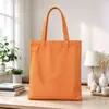 Bolsa Tote de Lona Personalizada para Trabalho e Deslocamento Bolsa de Armazenamento Portátil Grande Capacidade Bolsa de Lona em Branco Impressão de Logo Feita Sob Medida