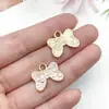 Chaveiro Pingente Laço Rosa Doce Pingente Pingente para Pulseira DIY Colar Acessórios de Roupa Acessórios de Liga