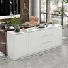 Gabinete Moderno Minimalista para Respaldo de Sofá, Gabinete de Almacenamiento Divisor para Sala de Estar, Aparador de Pizarra de Lujo Ligero, Gabinete de Té de Pared para el Hogar