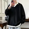 Outono 2026 Conjunto de Duas Peças Camiseta Solta e Macia Estilo Coreano Preguiçoso Versátil Casual para o Trabalho Dia a Dia