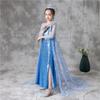 Vestido de la Princesa Elsa de Frozen 2 Vestido de Elsa para Niñas Vestido de Lentejuelas con Cola de Manga Larga para Niños Vestido para Niños