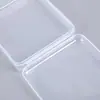 Caja Rectangular Transparente de Plástico PP Caja para Maquillaje en Polvo Caja para Esponjas de Lavado Facial Caja de Almacenamiento Caja de Maquillaje Caja de Empaque para Tarjetas y Accesorios de Coche