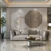 Papel de parede para parede de fundo de TV moderno luxo leve sala de estar sala de jantar quarto modelo mural simples tridimensional ameixa geométrico adesivo de parede