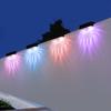 Novas luzes solares externas para balaustrada, luzes de escada, luzes de cerca, parede, degrau, luzes de paisagismo para pátio de vila
