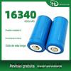 Bateria de lítio redonda 16340 450mAh ponteiro laser escova de dentes elétrica 18650 lanterna forte bateria de lítio recarregável