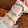 Pulsera de Jadeíta Natural con Perlas y Amuleto de la Fortuna, Pulsera de Joyería Vintage de Alta Gama, Regalo para Parejas y Mejores Amigos, Accesorio DIY