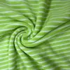 Suministrado directamente por el fabricante: Tejido de rizo teñido en hilo con rayas de contraste, toalla de playa muy absorbente, bata, juguete y tejido para almohada