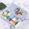 Novedad Coreana Calzoncillos Infantiles en Caja Algodón Puro Pantalones Tipo Panal para Niños Pantalones Cortos de Dibujos Animados para Niños Grandes Tienda de Fábrica