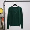 Suéter de stock a largo plazo para mujer, primavera y otoño, fino, cárdigan fino para mujer, abrigo, manga larga, suéter corto para mujer, exterior