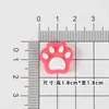 Patas de Gato Accesorios de Goma Suave Decoraciones DIY Encantos Personalizados de Dibujos Animados Lindos para Zapatos Imanes para Refrigerador Parches de Accesorios de Pata de Oso