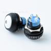 12MM con luz auto-reestablecimiento auto-bloqueo esférico redondo interruptor de botón de plástico pequeño con luz led botón impermeable