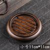 Cojín de Rodamiento para Olla de Ébano Olla de Arena Púrpura para el Hogar Soporte Inferior de Madera Maciza Soporte para Olla de Ceremonia del Té Accesorios para Juego de Té Kung Fu Soporte para Tetera de Burbuja Seca