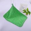 Borde cubierto de vellón de coral toalla de mano para el hogar suave absorbente 30 * 40 cm con cordón toalla para coche ventas directas de fábrica