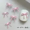 Nuevos Accesorios para Uñas con Forma de Lazo de Corazón, Lazos de Corazón de Durazno Coloridos Versátiles Estereoscópicos, Decoraciones para Uñas