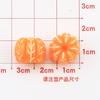 Emulação de frutas laranja acessórios creme telefone shell diy material brincos comida jogar acessórios diy