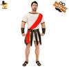 Fantasia de Cosplay de Guerreiro Romano para Adultos Homens Festa de Halloween Homem Grande Gladiador Romano Fantasia de Palco