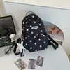 Mochila de Bolinhas Estilo Coreano Ins para Estudantes Universitárias Bolsa Escolar Design de Nicho Altamente Estético Mochila para o Dia a Dia