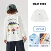 Camiseta de Manga Larga Rayada para Niños Camiseta Básica de Otoño Ropa Infantil Nuevas Camisetas de Otoño y Primavera