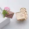 Novo produto série de reconhecimento de flores selo de pintura a fogo vegetal em relevo cabeça de selo de selo latão selo para diário flor de lírio flor de cerejeira