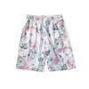 Calças de Praia Masculinas Verão Finas Secagem Rápida Para Usar na Água Cinco Minutos Calças de Natação Moda Marca Soltas Férias na Praia Shorts Floridos