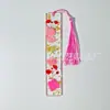 Marcadores de Libros Creativos de Acrílico, Marcadores de Libros con Flores Secas, Marcadores de Libros de Cristal de Resina con Flores Reales, Regalos para el Día del Estudiante y del Maestro