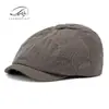 Sombreros Vintage para Hombres y Mujeres, Estilo Primavera y Otoño, Gorra de Boina Clásica, Boina de Pana, Gorra de Béisbol Lisa Negra Estilo Británico