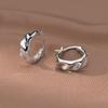 Pendientes de plata de ley Nalan de 999 pies con diseño de personalidad y temperamento, de estilo europeo y americano, M05053
