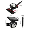 Luz Led Solar Aplique de Pared Luz de Jardín Exterior Luz Doméstica Sensor de Luz Enchufe de Tierra Farola Luz de Césped Panel Solar