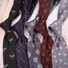Corbata de mano de 8 cm para hombre, estilo informal, de negocios, con flores, para boda, de poliéster