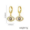 Nuevos pendientes de ojo de diablo personalizados de venta caliente transfronteriza para mujer, moda simple, pendientes de ojos malignos, venta al por mayor, ventas directas