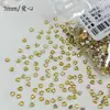 Rhinestones de circonita amarillo dorado para decoración de uñas, mini strass pequeños de color amarillo de fondo plano y forma irregular, efecto iluminador, accesorios de decoración de uñas ponibles