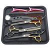 Conjunto Profissional de Tesouras de Cabeleireiro para Cabeleireiros, Tesoura Desbastadora para Barbeiros e Tesoura Desbastadora para Franjas
