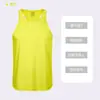 Camiseta sin mangas deportiva de fitness para hombre para el verano, de secado rápido, elástica, adecuada para entrenamiento, gimnasio y correr, con logo, moderna
