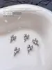 Acessórios Populares Transfronteiriços para Nail Art Laço Branco K, Fitas Versáteis Tridimensionais de Gravata Borboleta de Metal Peças para Decoração de Unhas DIY