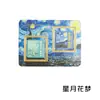 Conjunto de Marcadores Magnéticos 4 Pinturas Famosas Criativas Monet Van Gogh Arte Retrô Clipes de Página de Arte