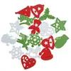 Directo de fábrica color nuevo árbol de Navidad muñeco de nieve copo de nieve madera mixta colgante decorativo navideño