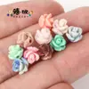 Venta Caliente Transfronteriza 6-10 mm Concha de Flor Colorida DIY Pulsera Collar Cuentas Espaciadoras Accesorios para Joyería Al por Mayor