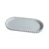 Bandeja Oval de Almacenamiento para Baño de Silicona Impermeable y Anti-Manchas Bandeja para Almacenamiento de Aromaterapia y Perfume Bandeja de Silicona Antideslizante para Encimera