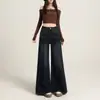 Jeans acampanados holgados # Retro lavado en color naranja para mujer, de cintura alta, adelgazantes, que favorecen la figura, con caída fluida, modernos y versátiles, pantalones de largo hasta el suelo
