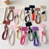 Cuerda Trenzada Corta de Color a Juego Ins para Teléfono Móvil Colgante de Cámara CCD Colgante de Mano Pulseras para Hombres y Mujeres Hebilla Doble