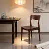 Silla de comedor de nogal negro norteamericano en stock del fabricante, silla de comedor moderna minimalista para apartamentos pequeños cy-12 silla de nogal