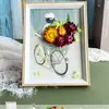 Regalo del Día de la Madre Marco de Fotos con Flores Secas Hecho a Mano DIY Marco de Fotos de Escenario con Flores Secas Accesorios para Actividades de Salón del Día de la Madre Team Building