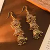 Pendientes de Borla de Campana Grande de Tres Capas Bohemios Calientes Transfronterizos Pendientes Retro Exóticos Retro Personalizados Combinan con Todo