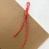 Estoque na Fábrica Pingente de Corda Personalizado Moderno Corda Fina Colorida Amarrada Corda Trançada Alça de Bolsa Moderna Atacado