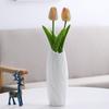 Hogar Sala de Estar Jarrón de Plástico Jarrón Recto Pequeño Adornos Modernos Japoneses Simple Escandinavo Maceta de Boca Ancha Tallada