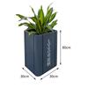 Jardinera de flores de acero inoxidable para exteriores, combinación de jardinera de hierro forjado, macetero municipal, departamento de ventas, jardinera comercial de hierro forjado, valla